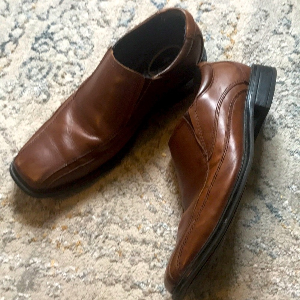 Men’s Leather Slip-On Dressy Casual Shoes